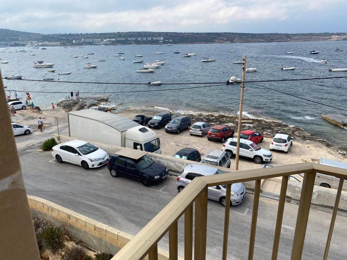 Sea Front Apartment At Mellieha Bay, Malta! Eksteriør billede
