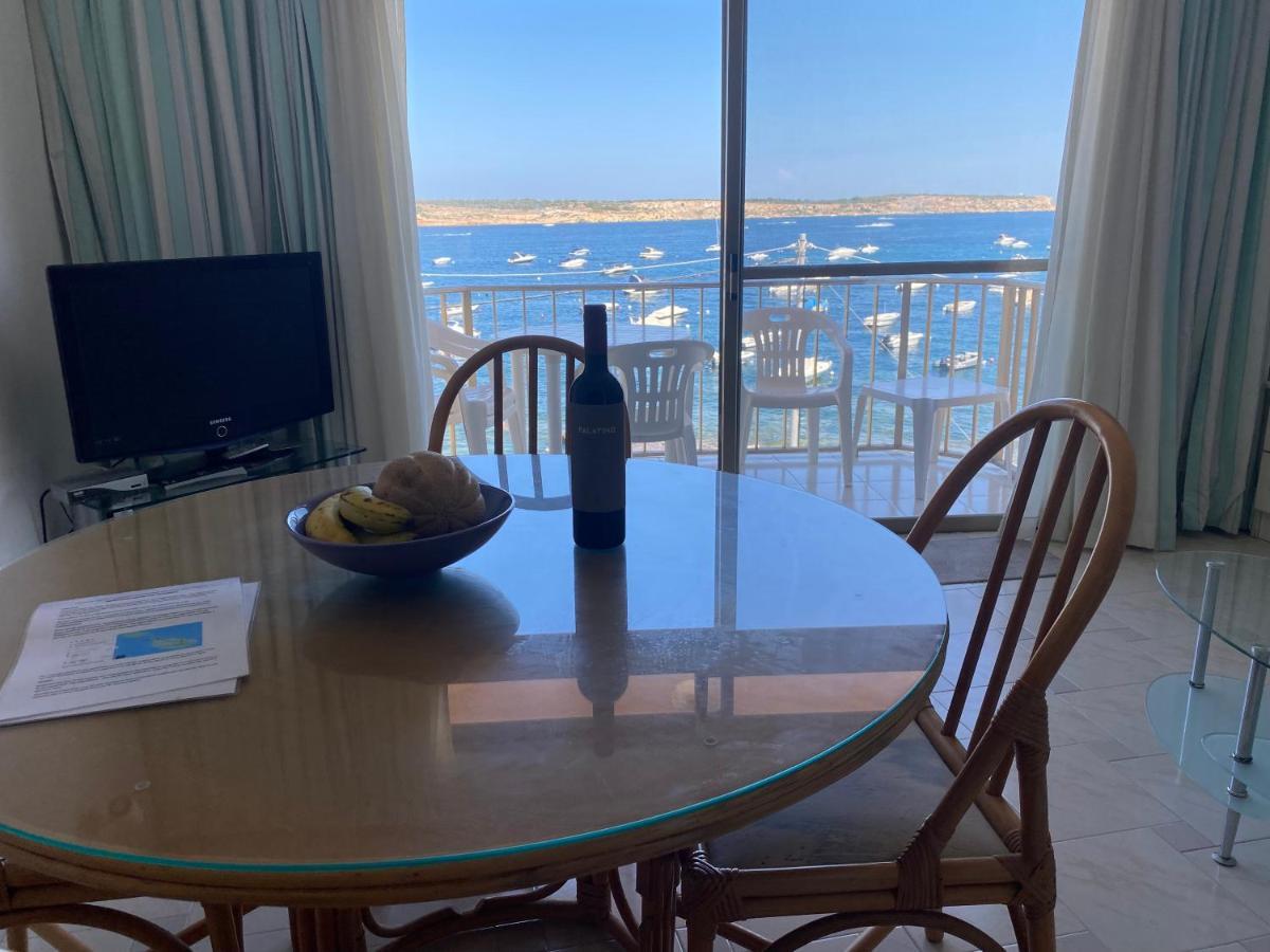 Sea Front Apartment At Mellieha Bay, Malta! Eksteriør billede